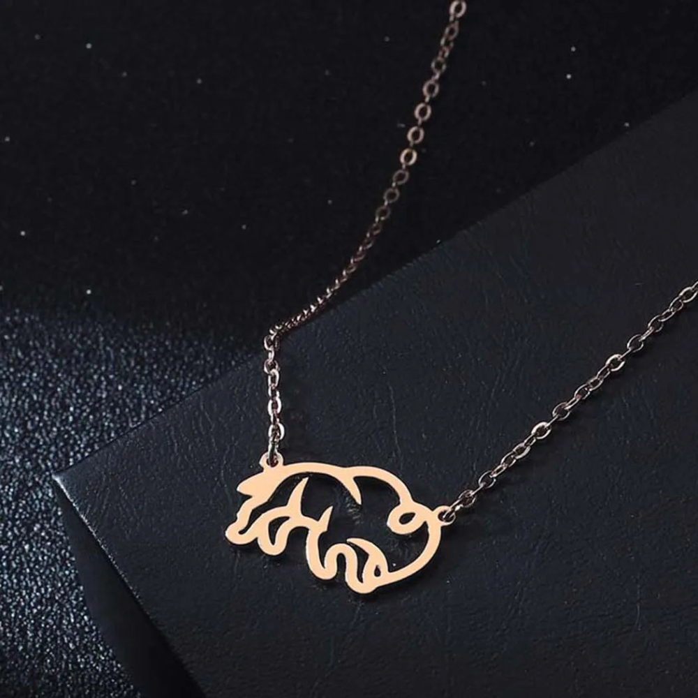 Collier Bison or rose