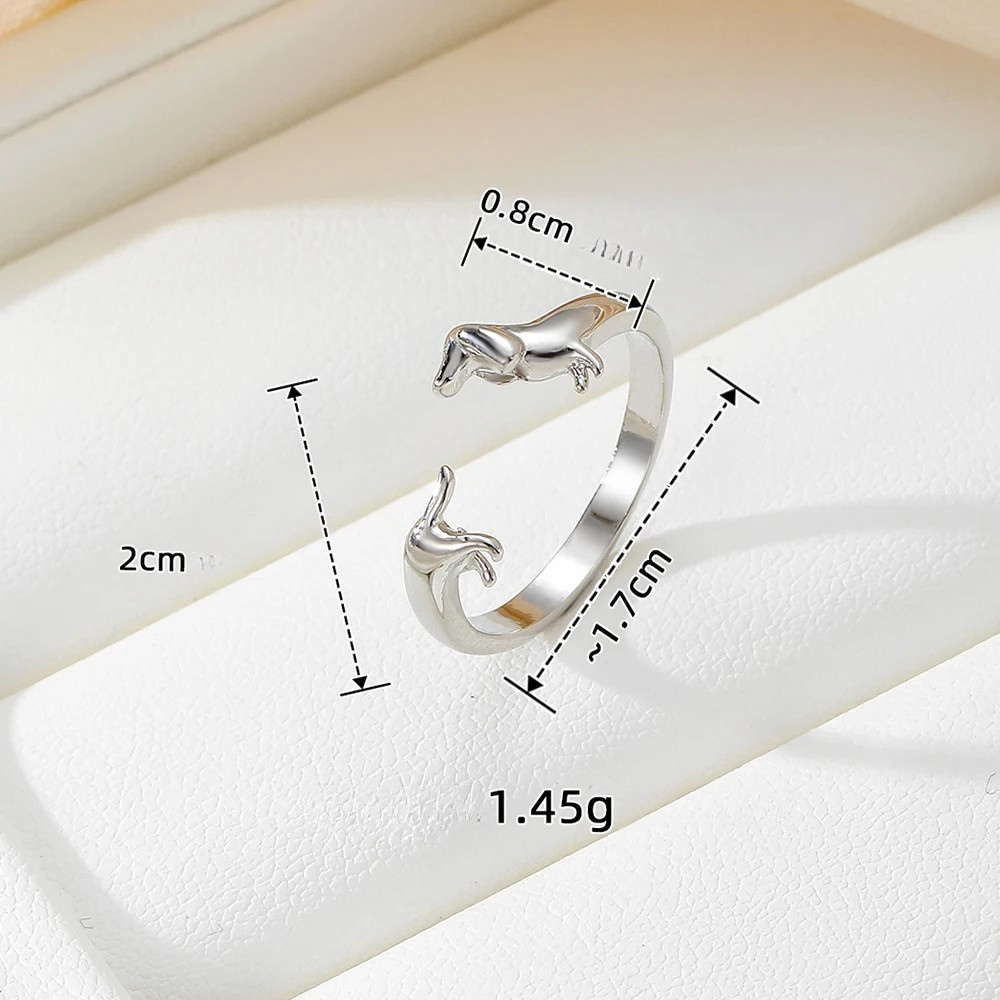 Bague Teckel Couleur taille
