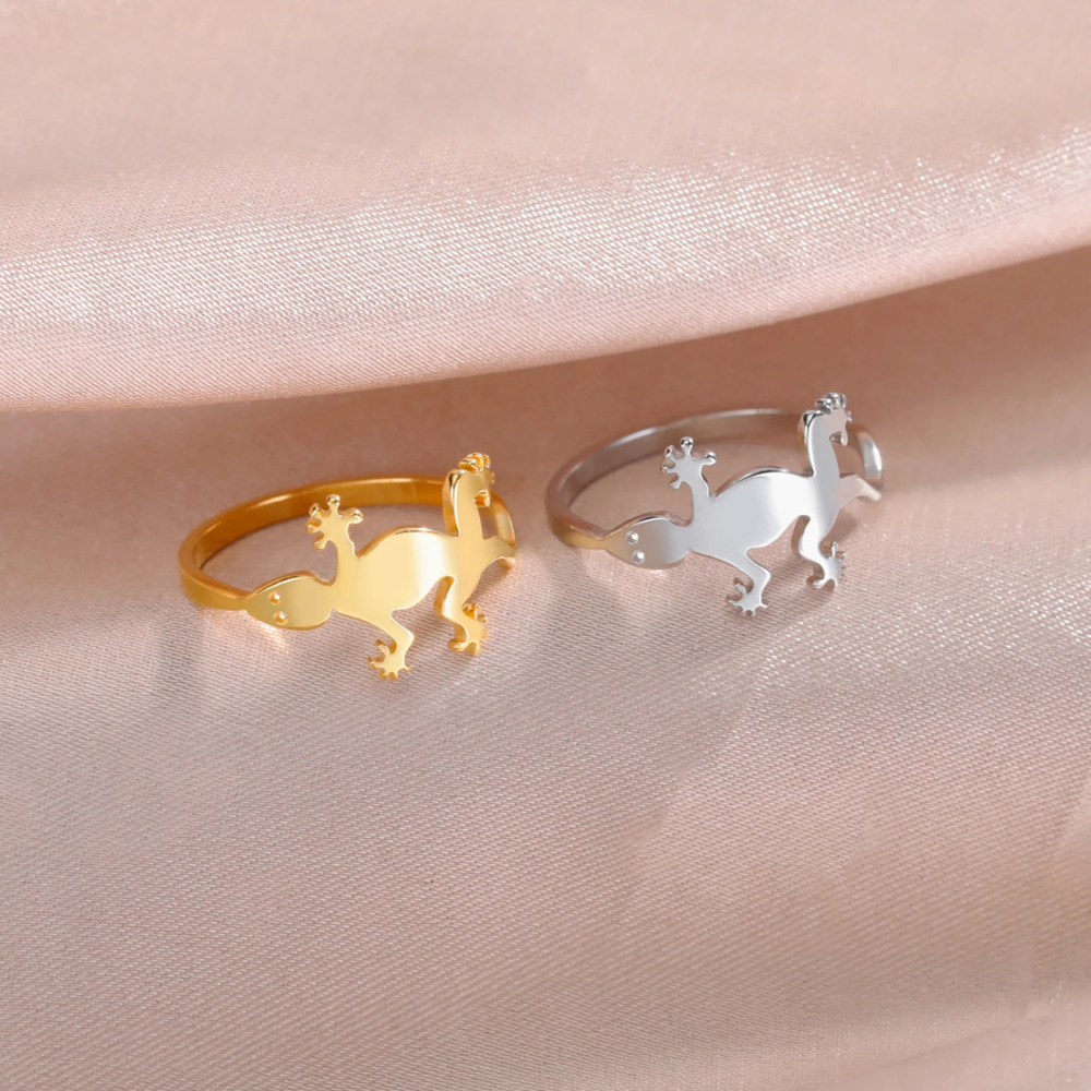 Bague Gecko Femme acier