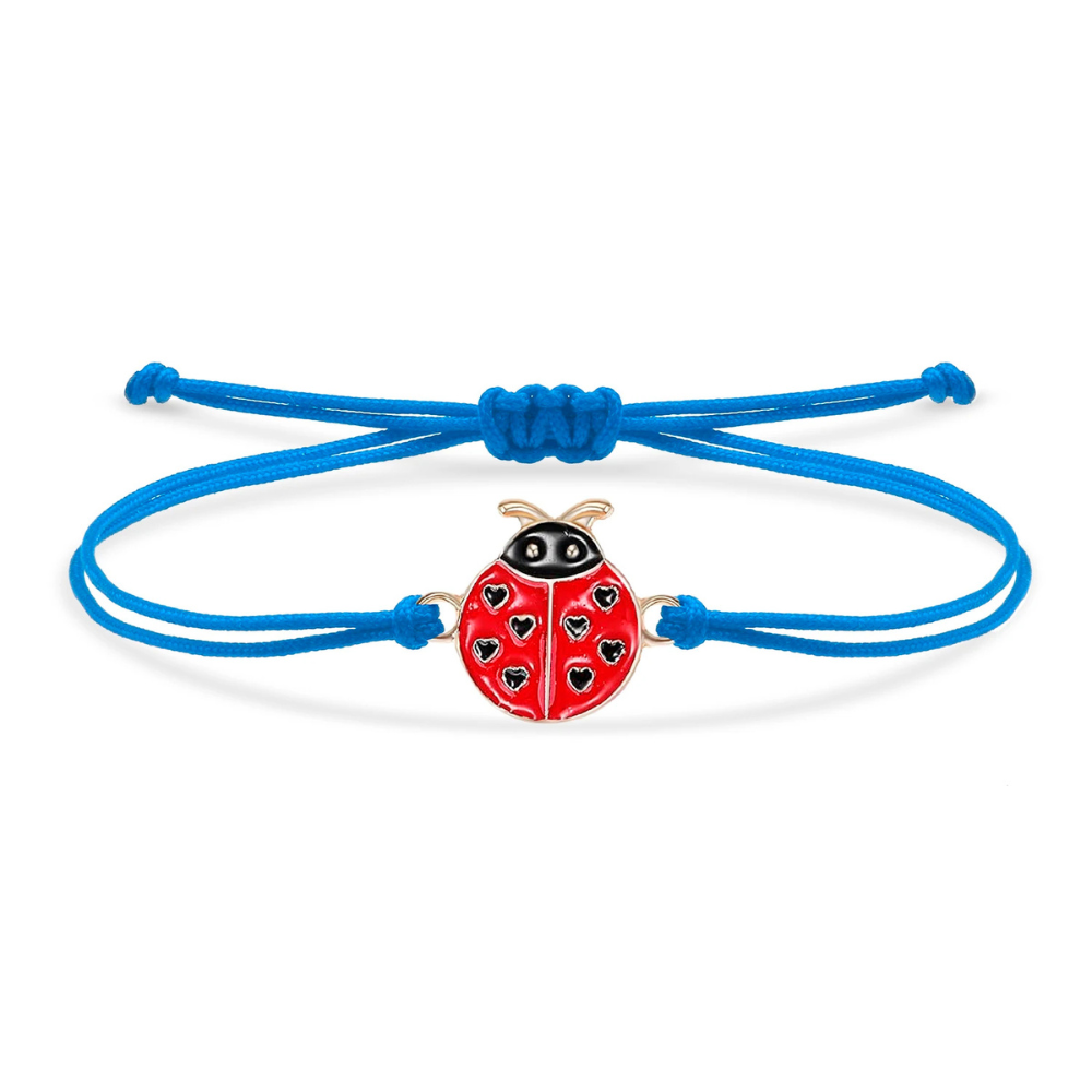 Bracelet Coccinelle Tissu bleu