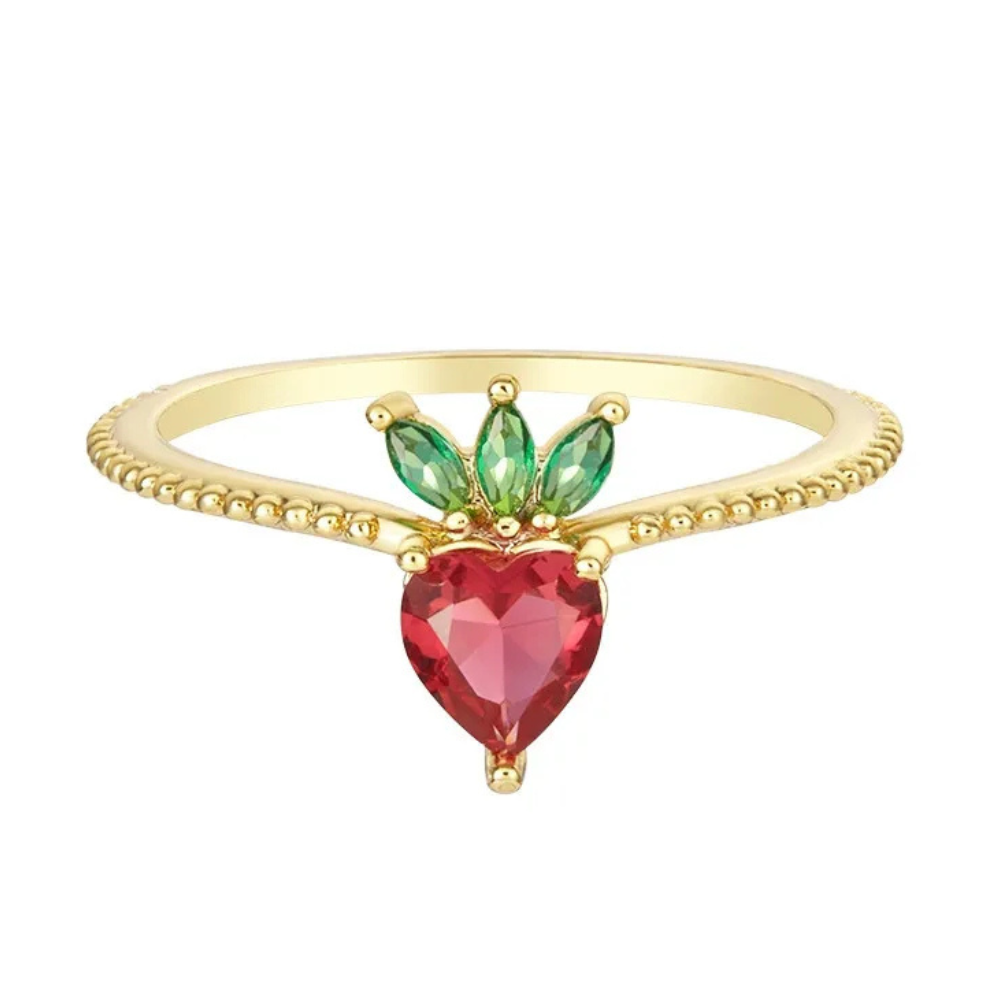 Bague Fraise Cœur