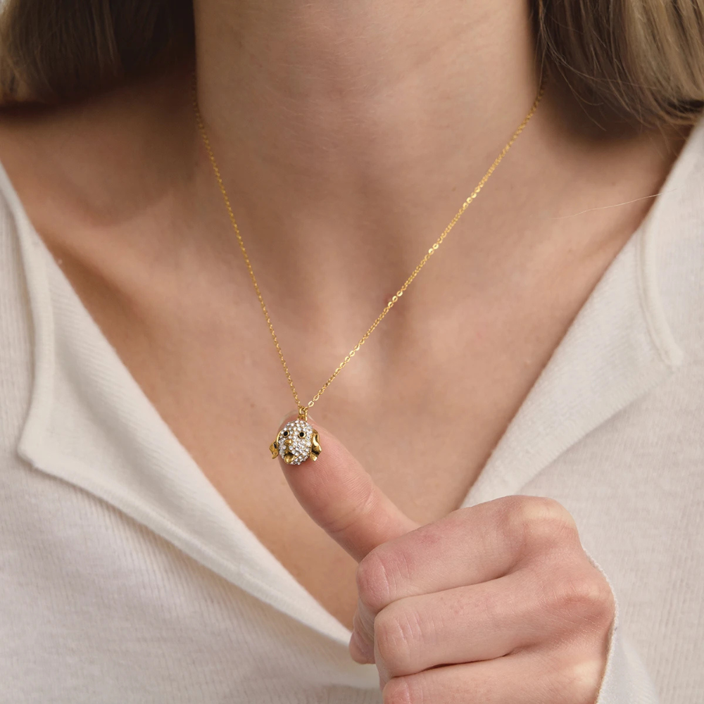 Collier Tête de Chien diamant