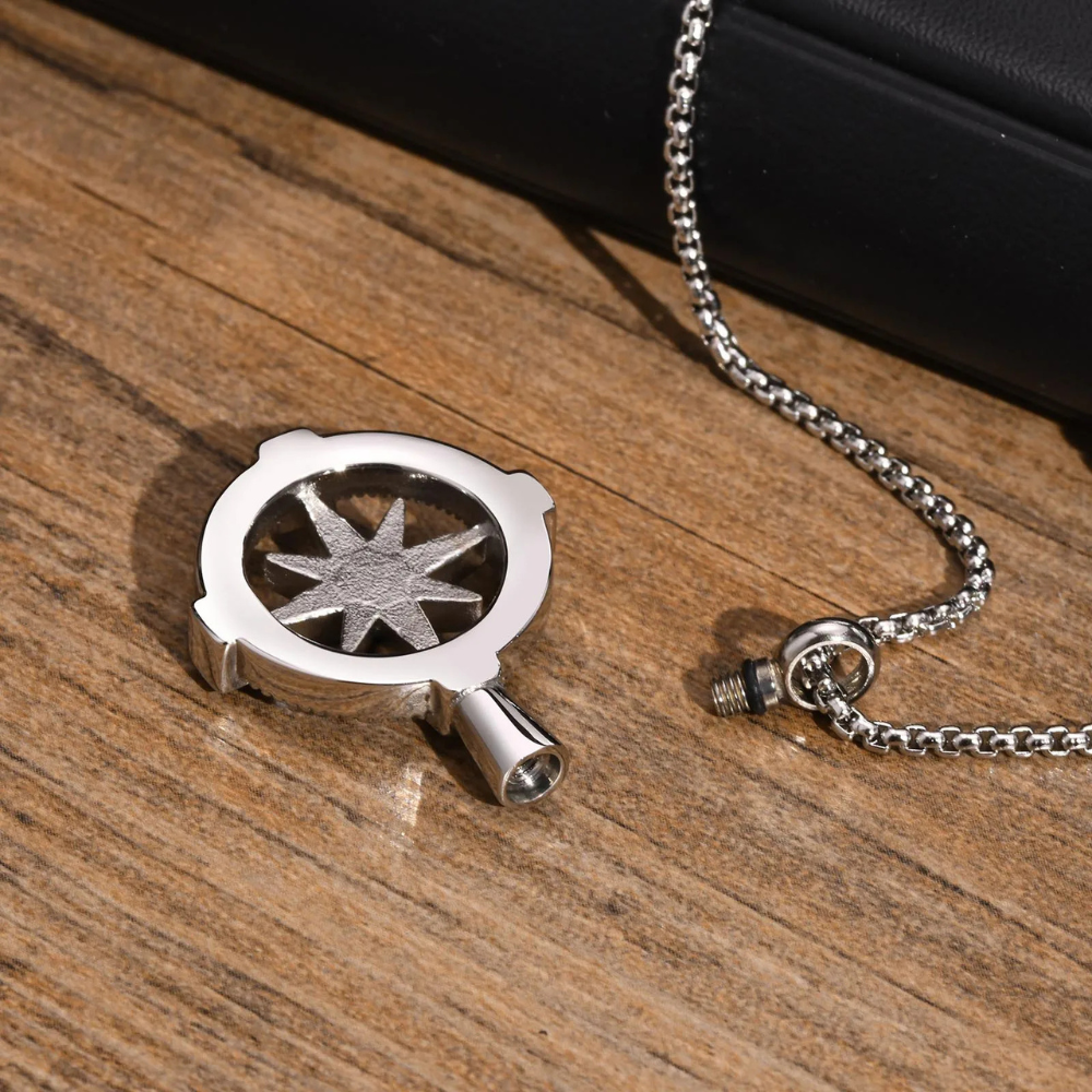 Collier compas Homme