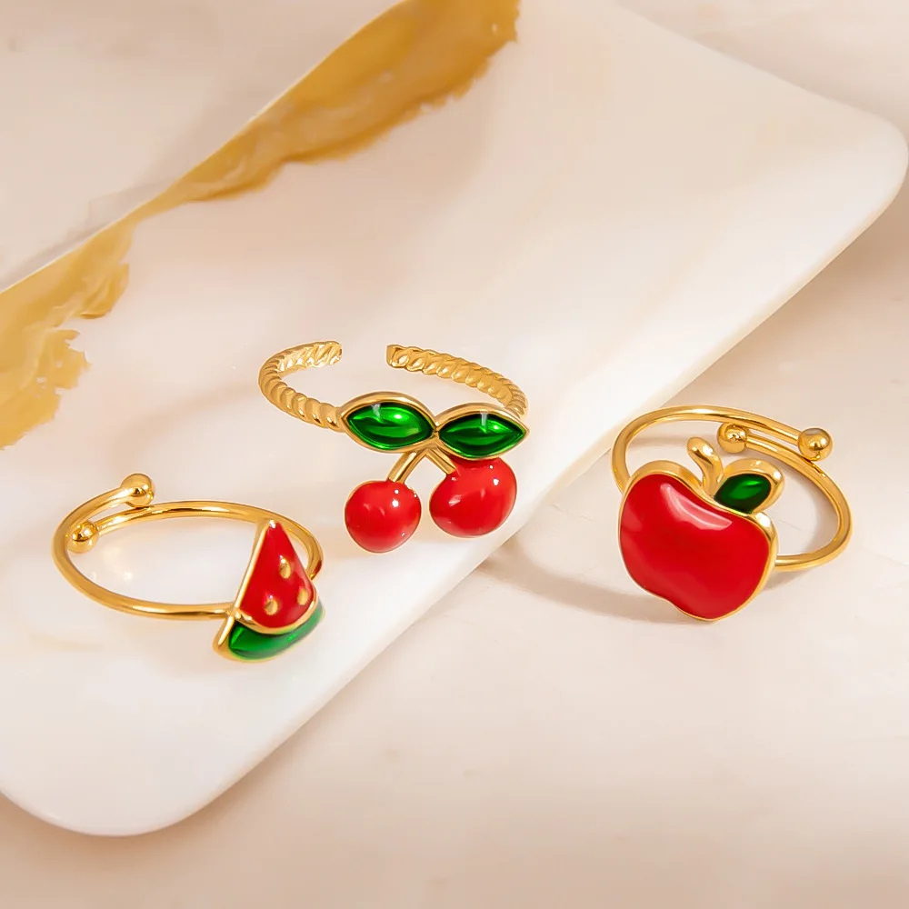 Bague Pomme Femme simple