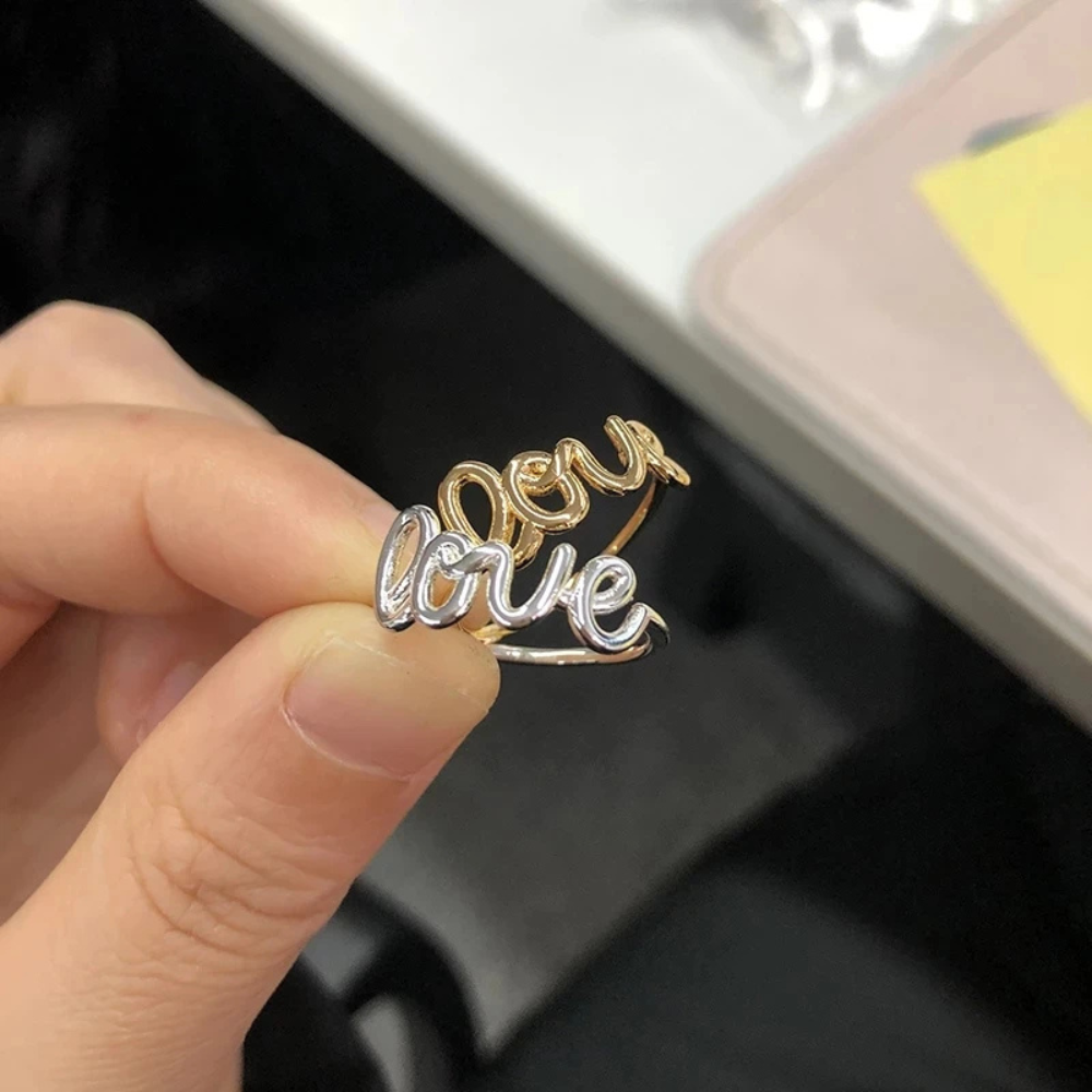 Bague ecris love