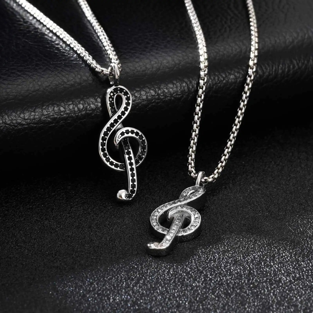 Collier Clé de Sol Homme acier