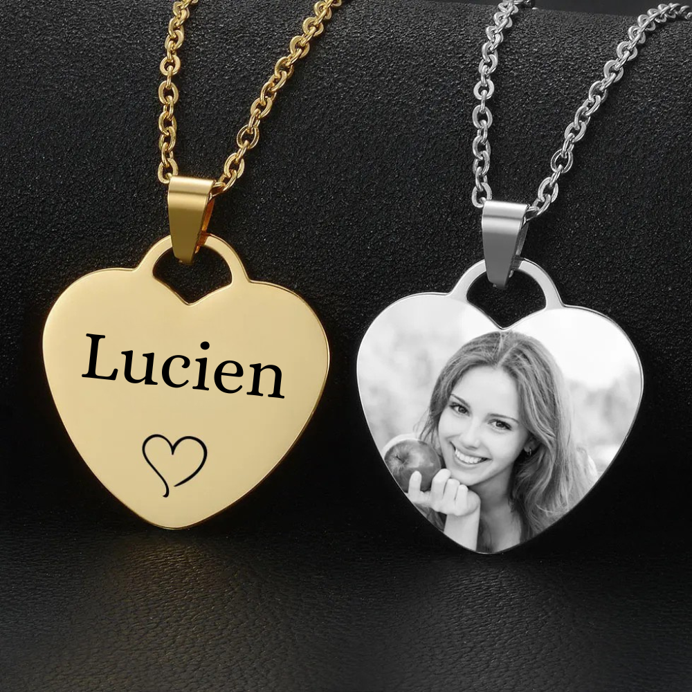 Collier Coeur Personnalisable photo