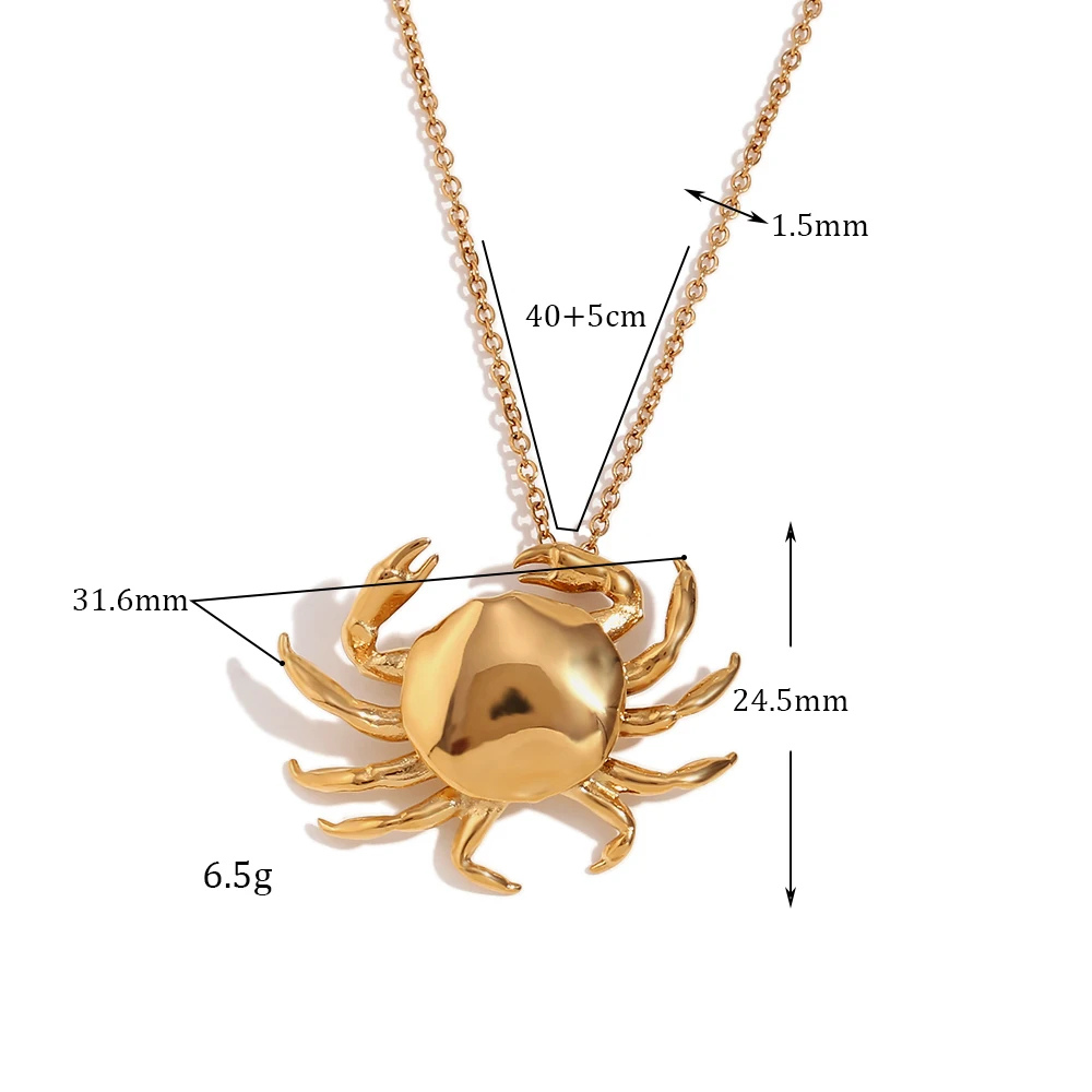 Collier Crabe or
