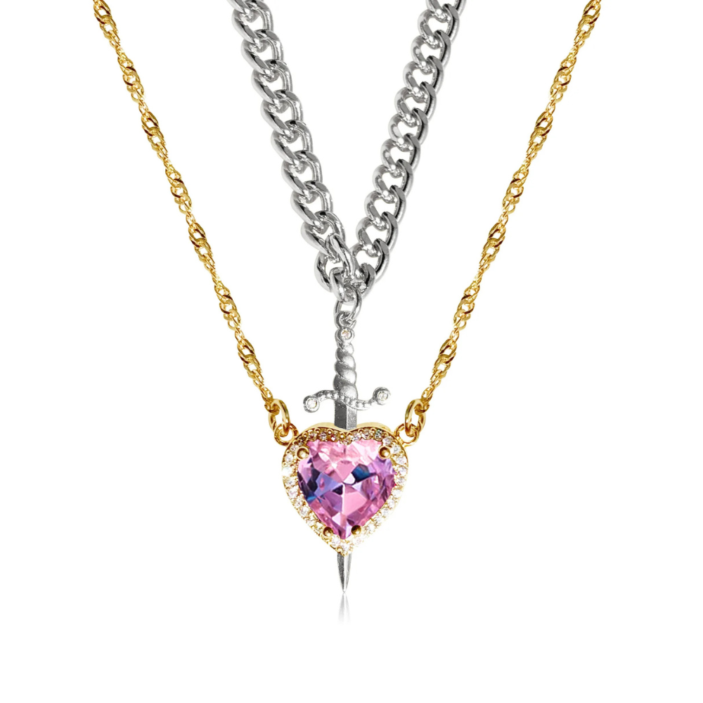 Collier Cœur Poignard