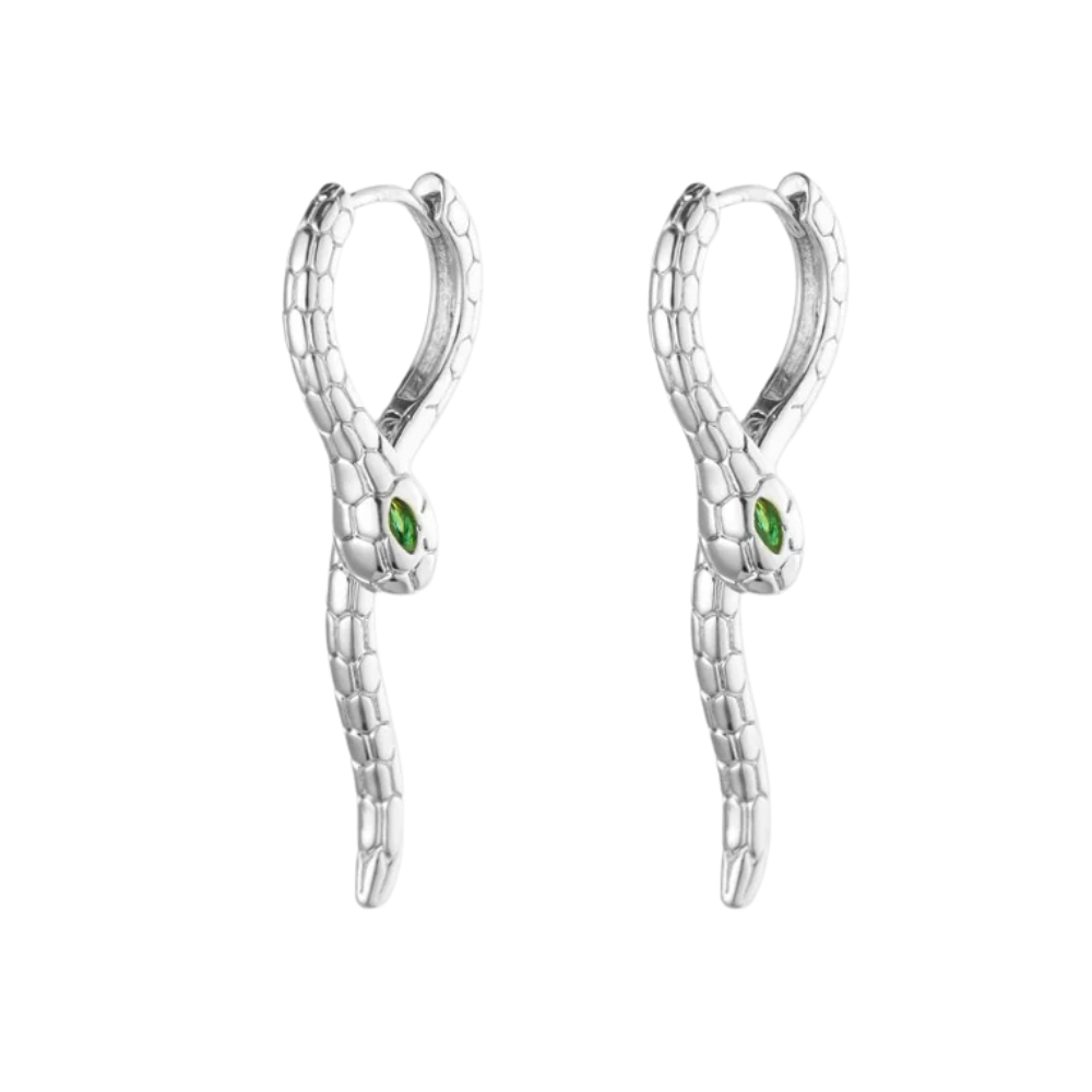 Boucles d'Oreilles Serpent Design doré