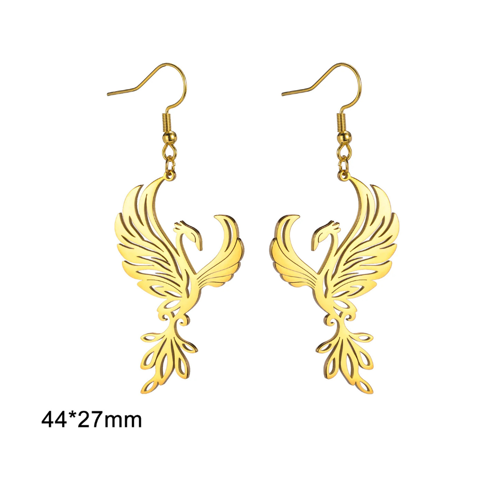 Boucles d'Oreilles Phoenix Femme or