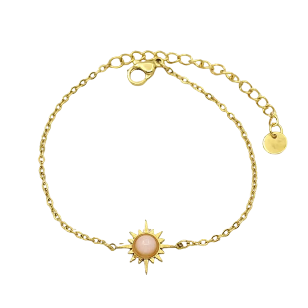 Bracelet Soleil Bohème rose