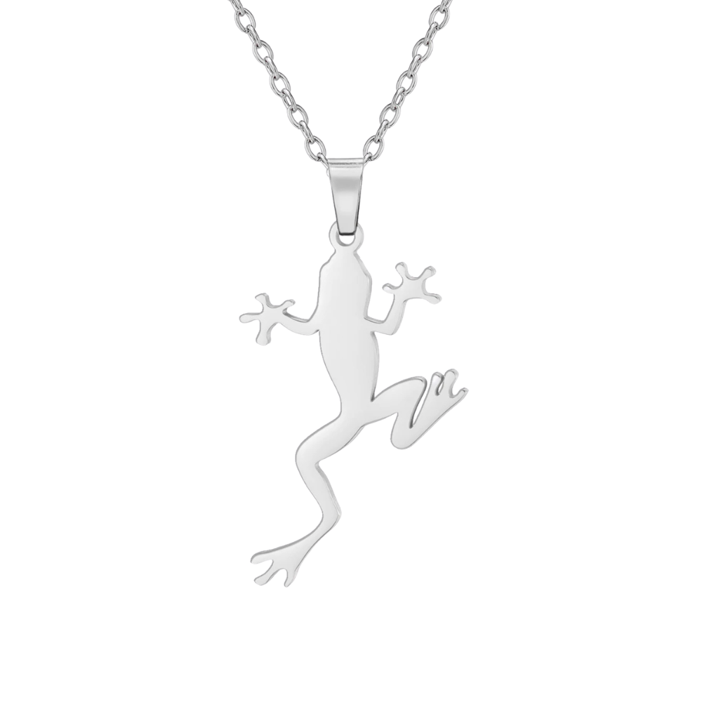 Collier Grenouille Femme argent