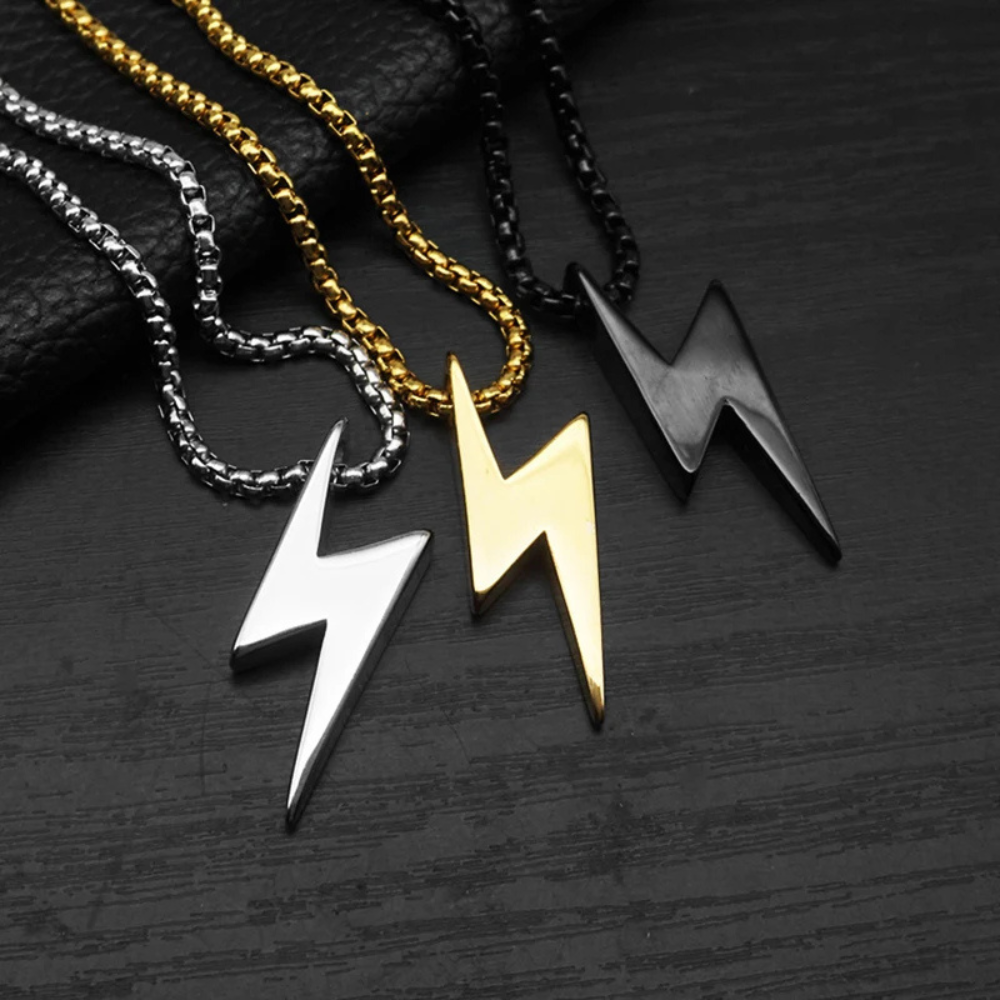Collier Pendentif Éclair femme