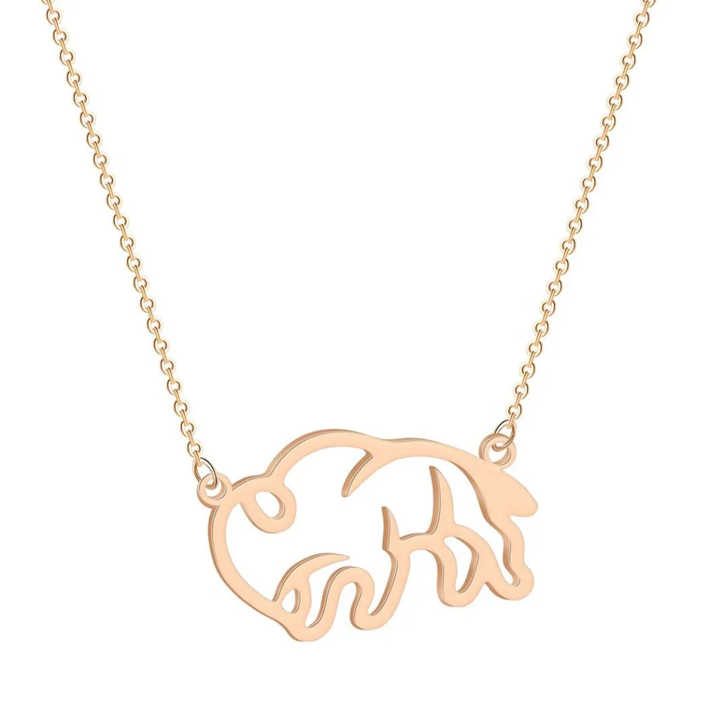 Collier Bison rose