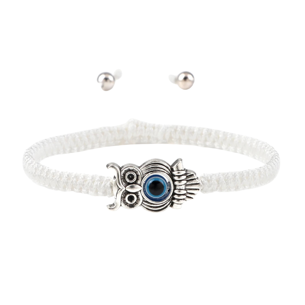 Bracelet Chouette  blanc