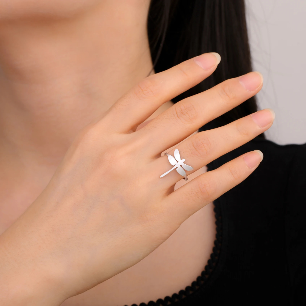 Bague Libellule argent