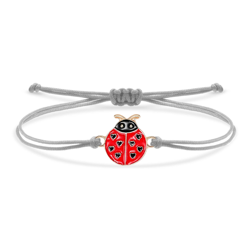 Bracelet Coccinelle Tissu gris