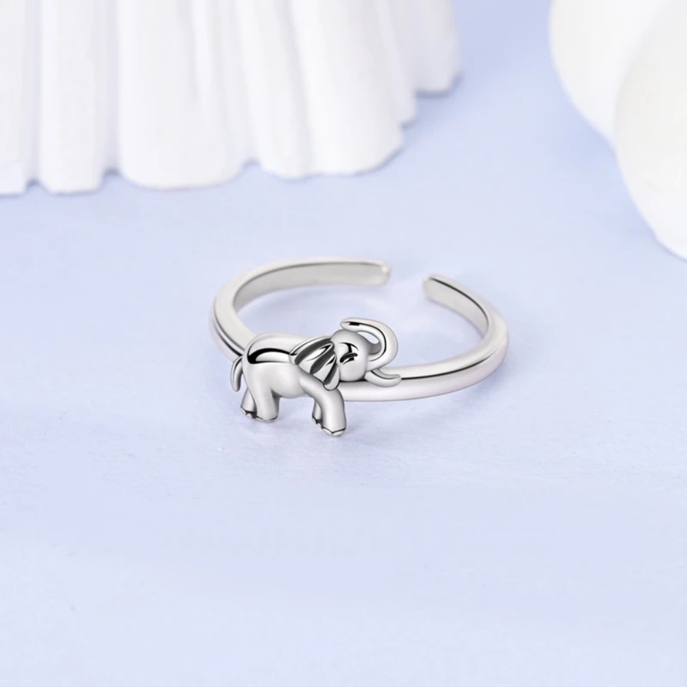 Bague Éléphant Argent Femme pas cher