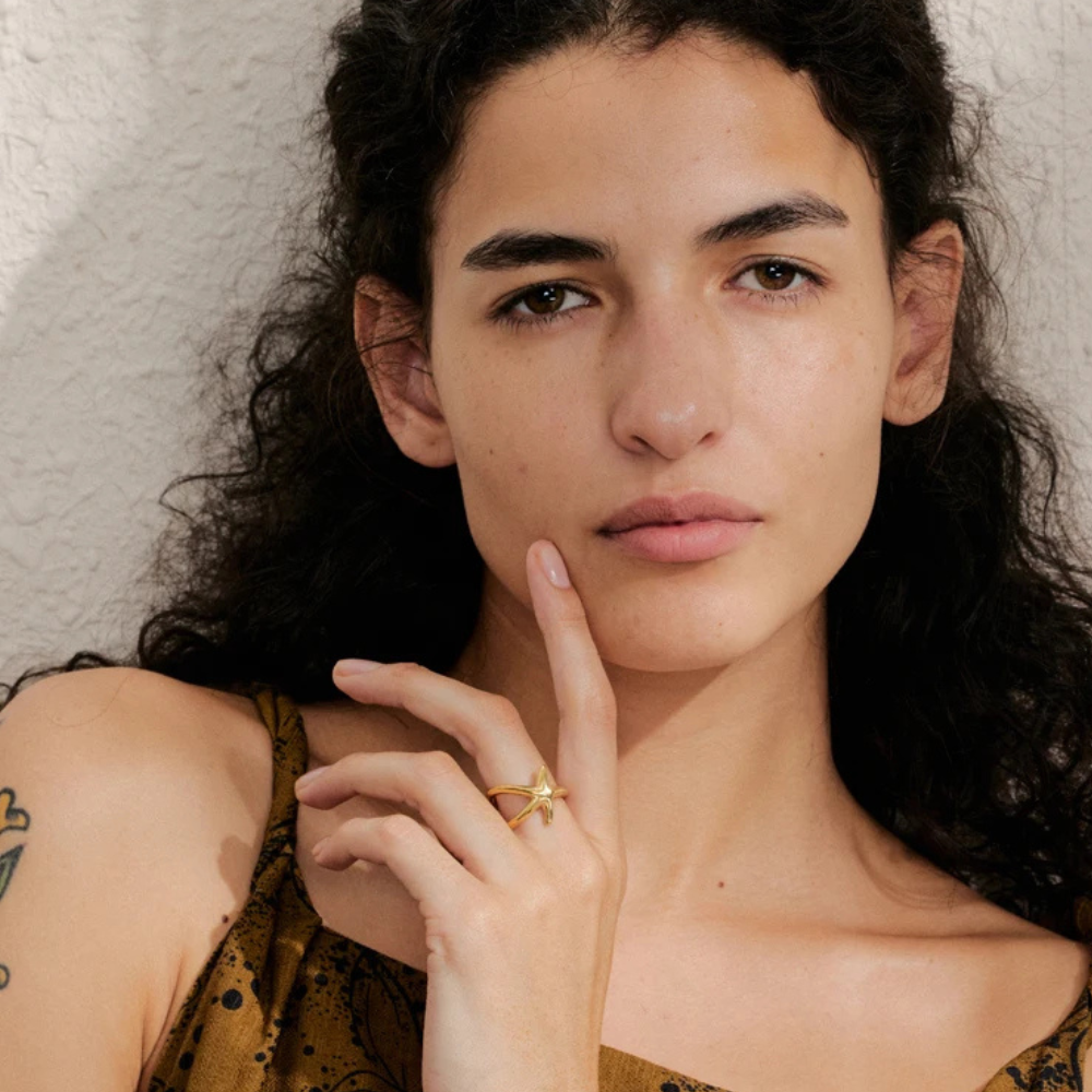 Bague Étoile de Mer Réglable femme