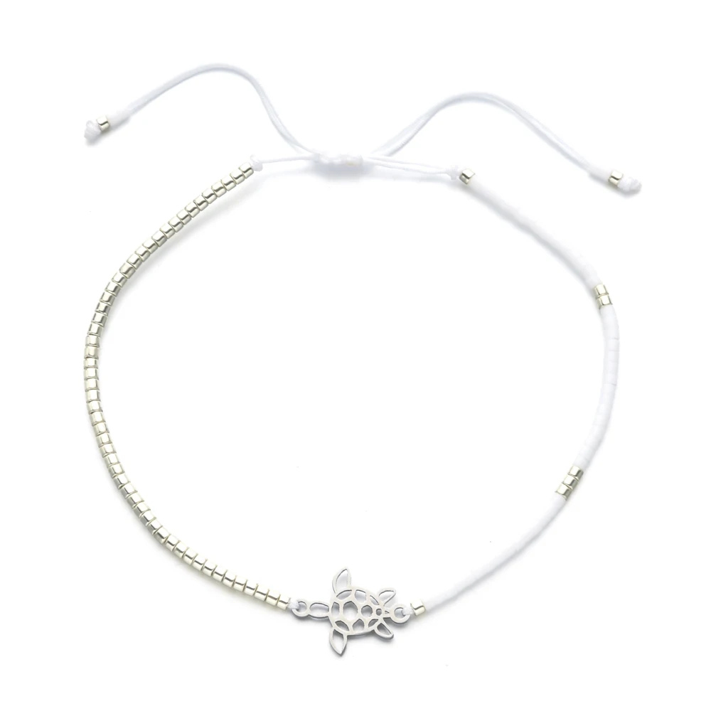 Bracelet Tortue Femme blanc