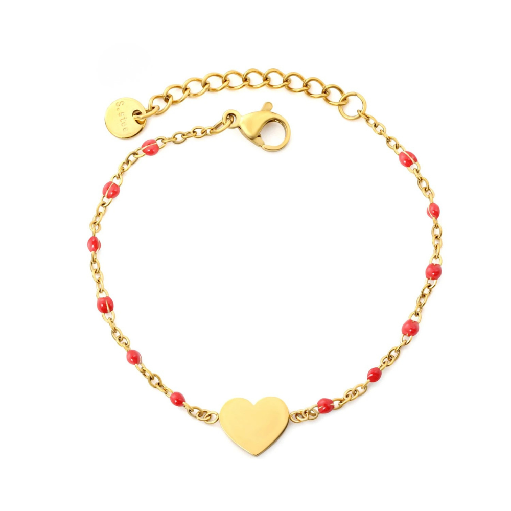Bracelet Cœur rouge