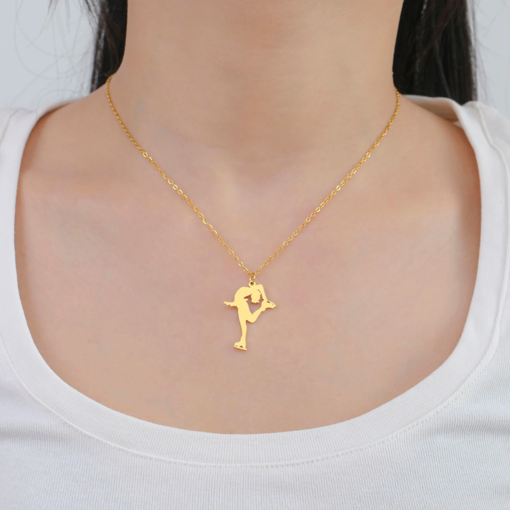 Collier Patineuse doré