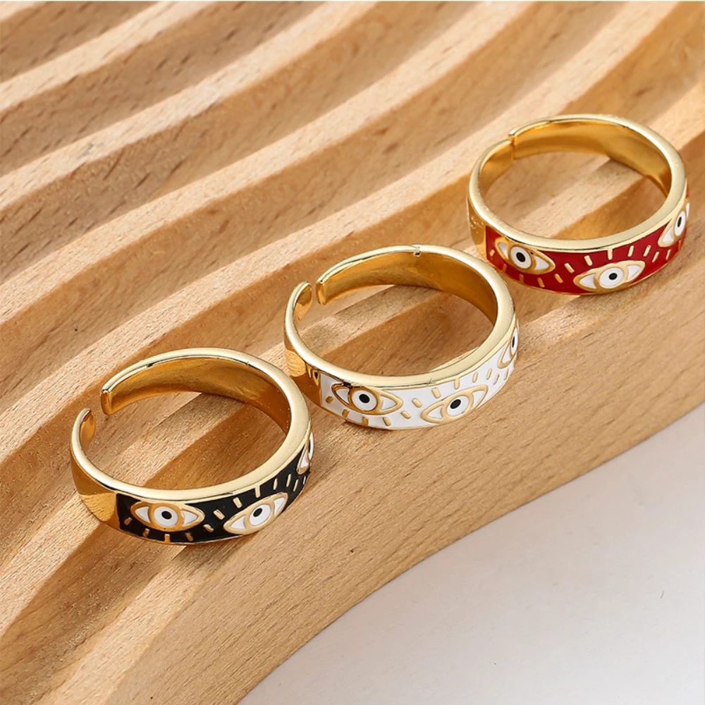 Bague Oeil Femme Couleurs acier