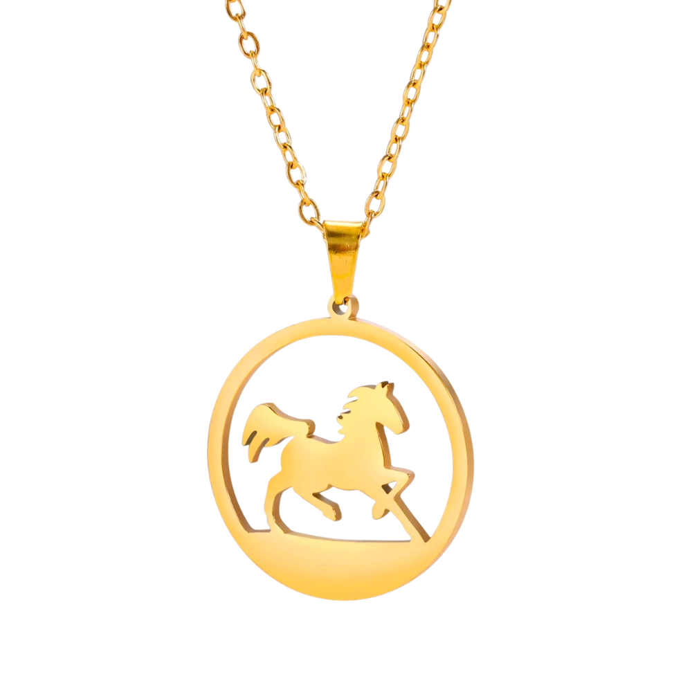 Collier pendentif Cheval