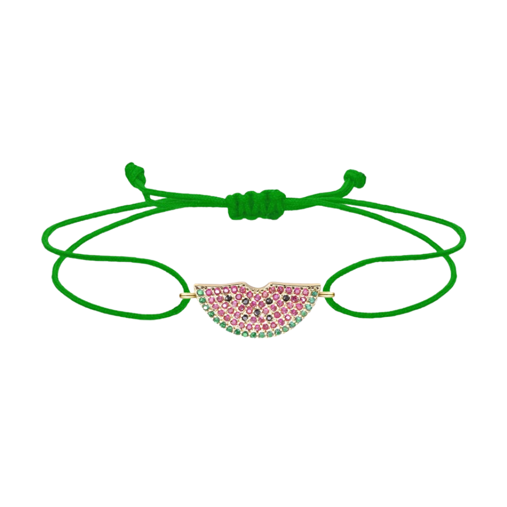 Bracelet Pastèque vert