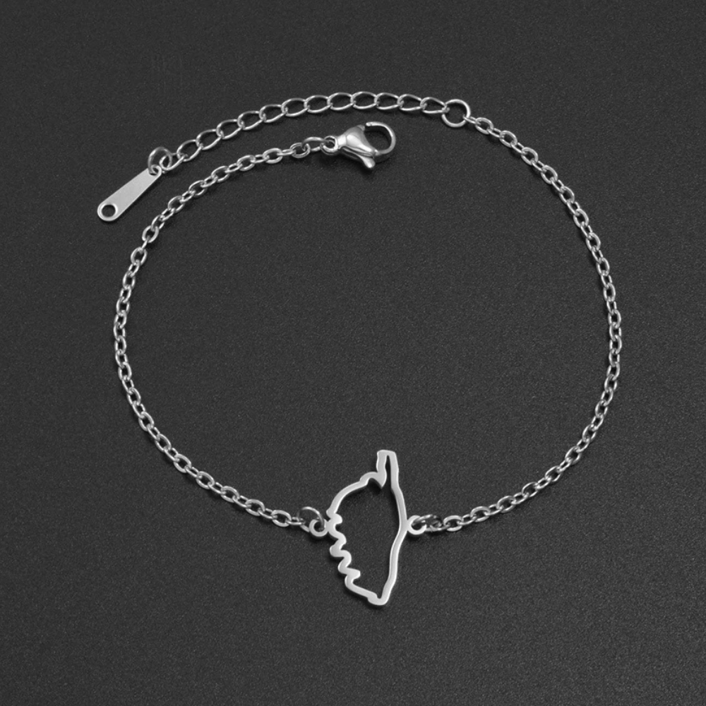 Bracelet Corse acier femme