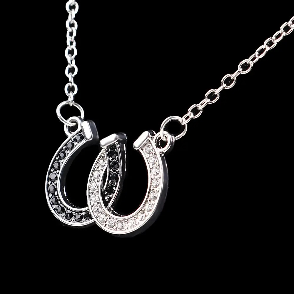 Collier Double Fer à Cheval chaine