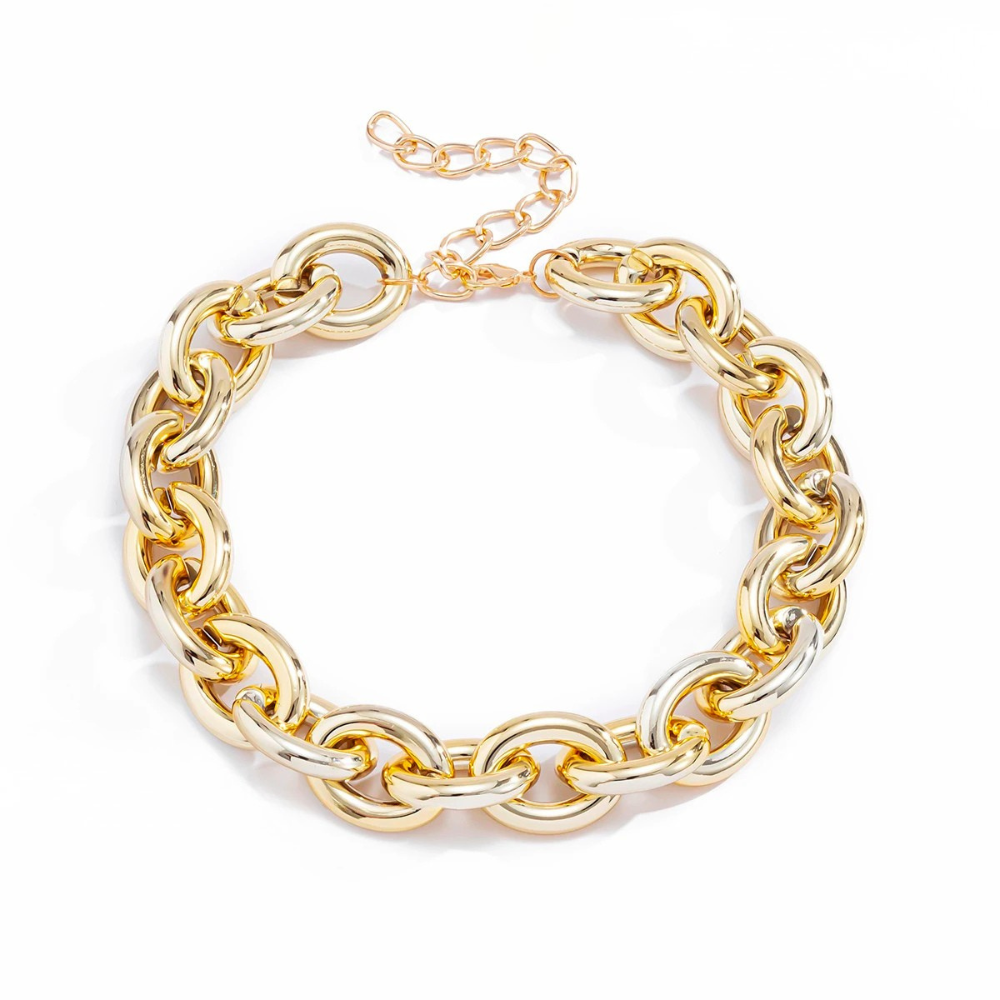 Collier Grosse Maille Doré or