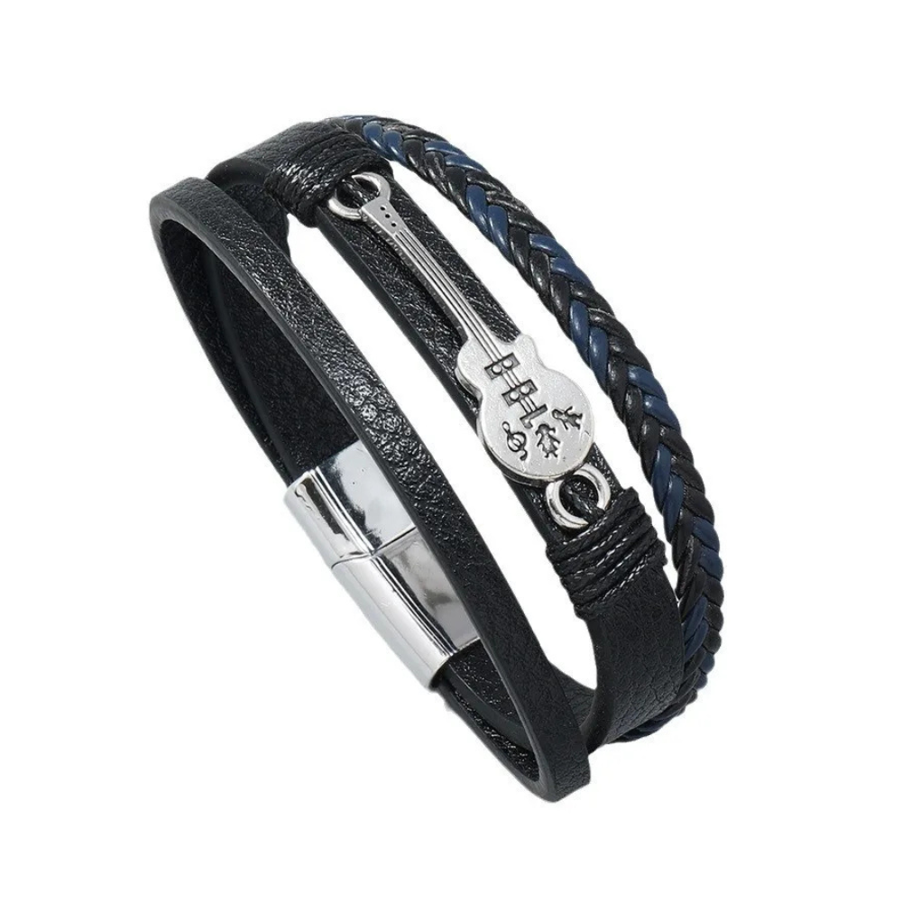 Bracelet Guitare Cuir