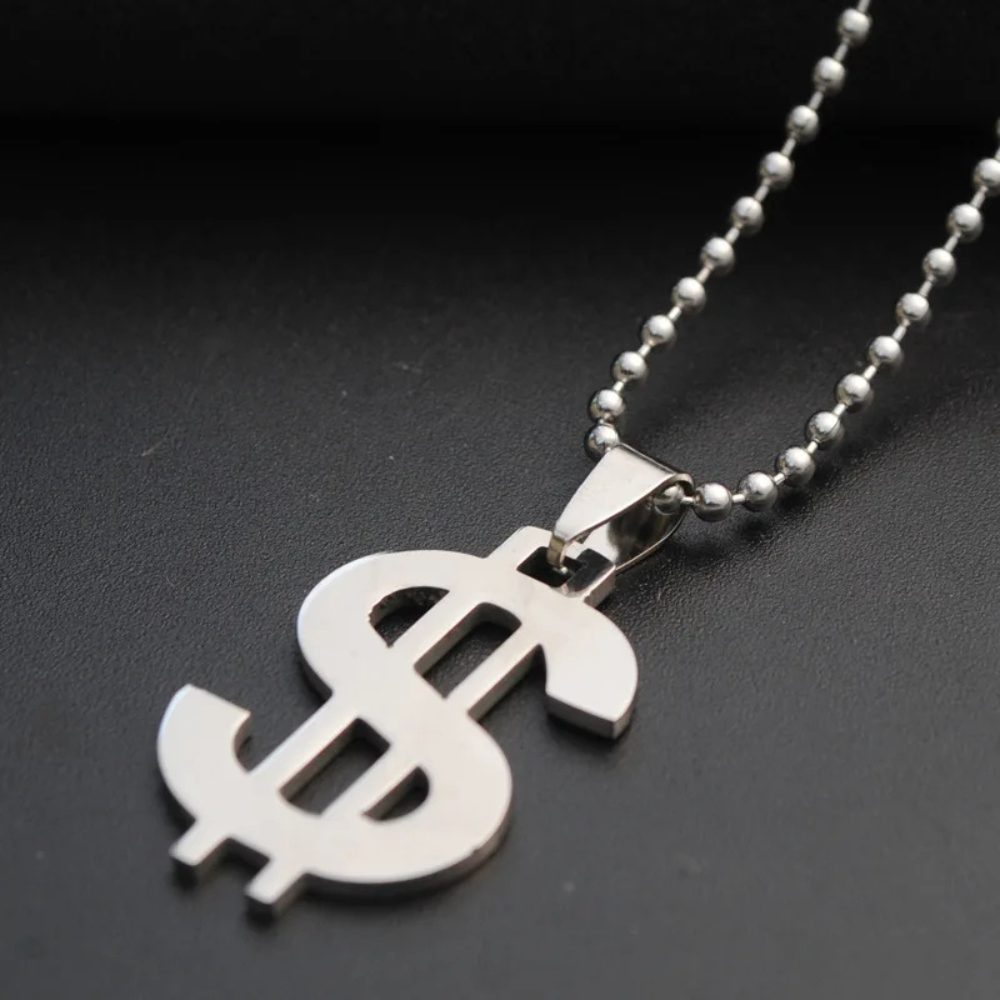 Collier Dollar acier