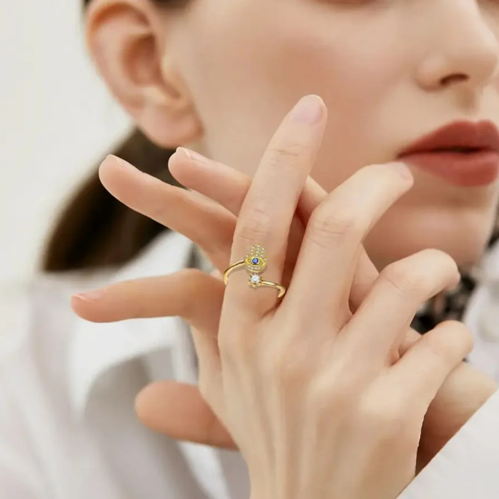 Bague Main de Fatma Diamant femme