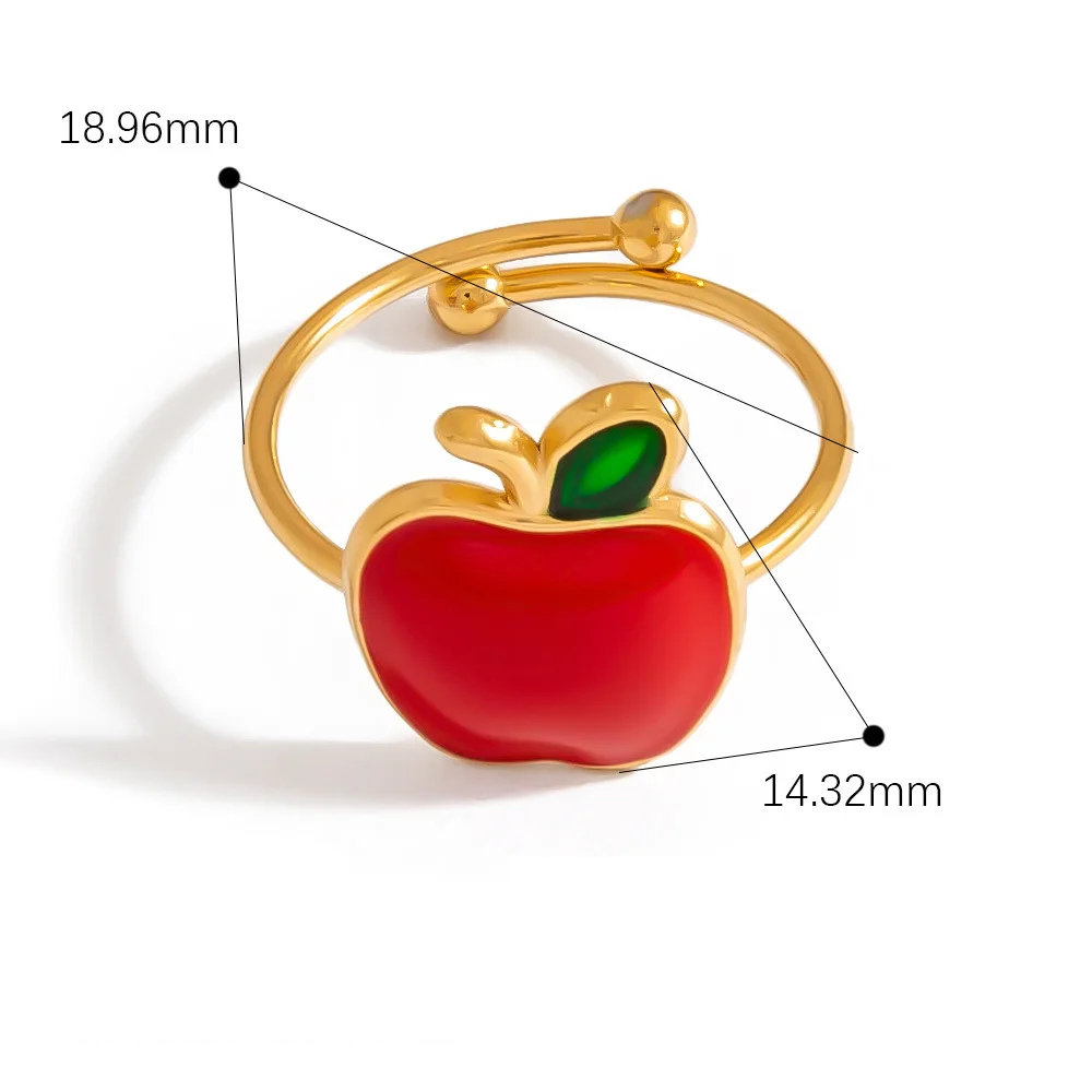 Bague Pomme Femme doré