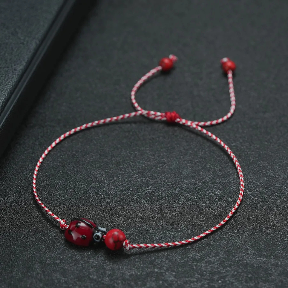 Bracelet Coccinelle Cordon rouge
