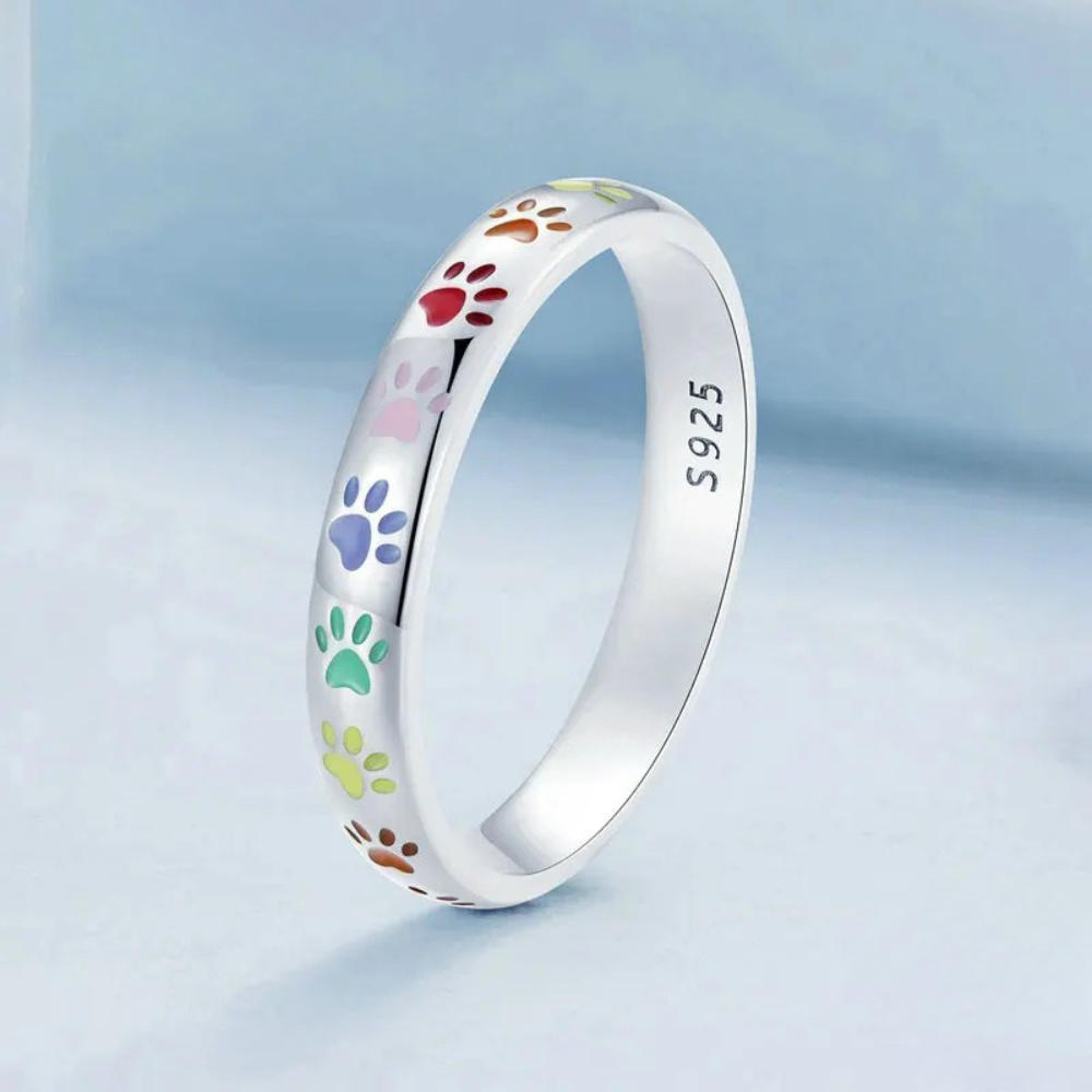 Bague Patte de Chien peinture