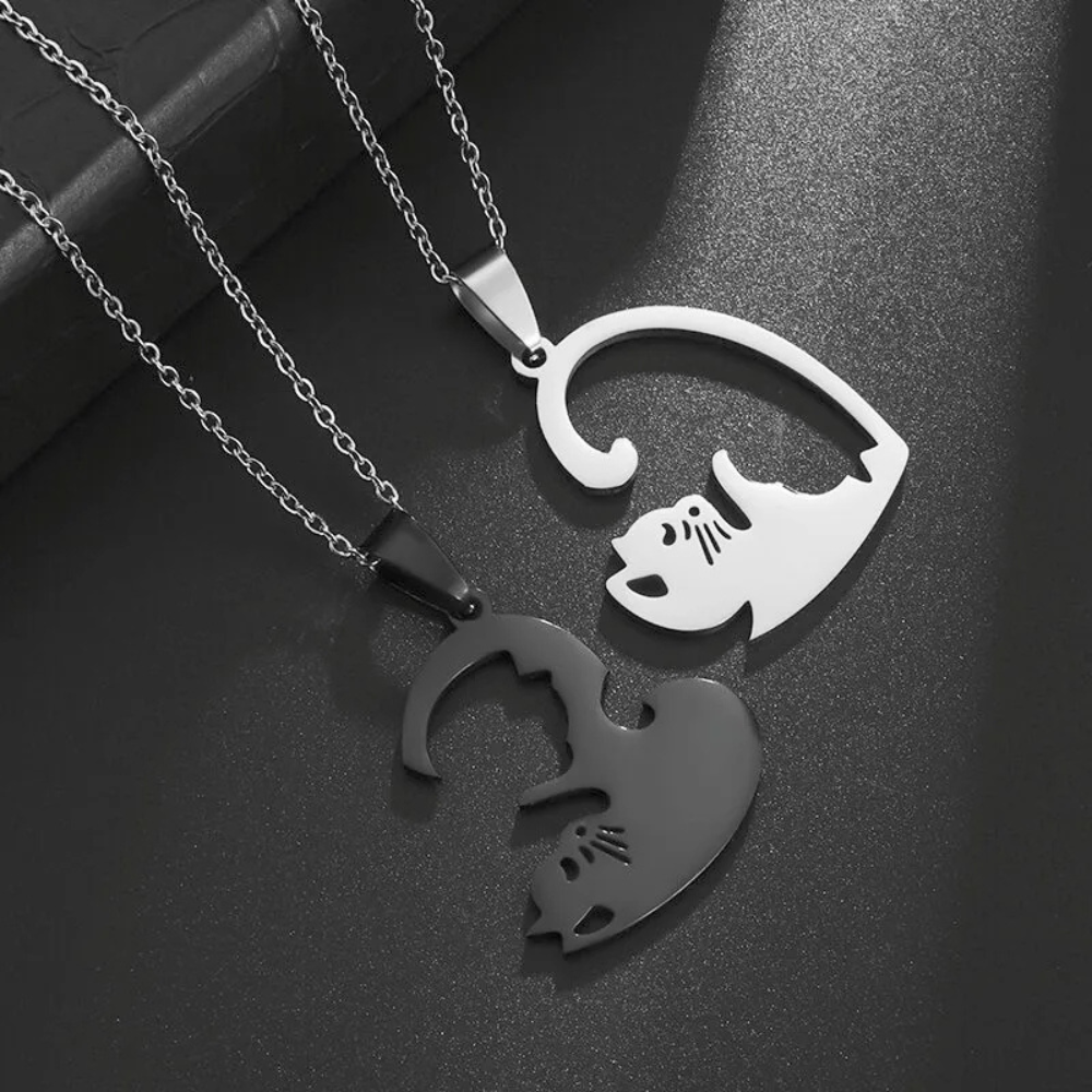 Collier couple coeur