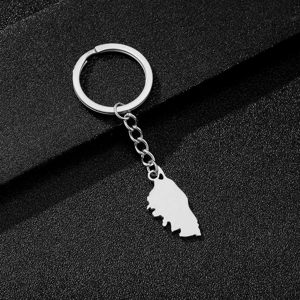 Porte-Clé pendentif Corse argent