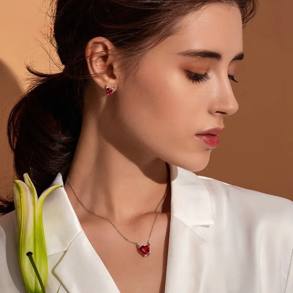 Collier Cœur femme Diable