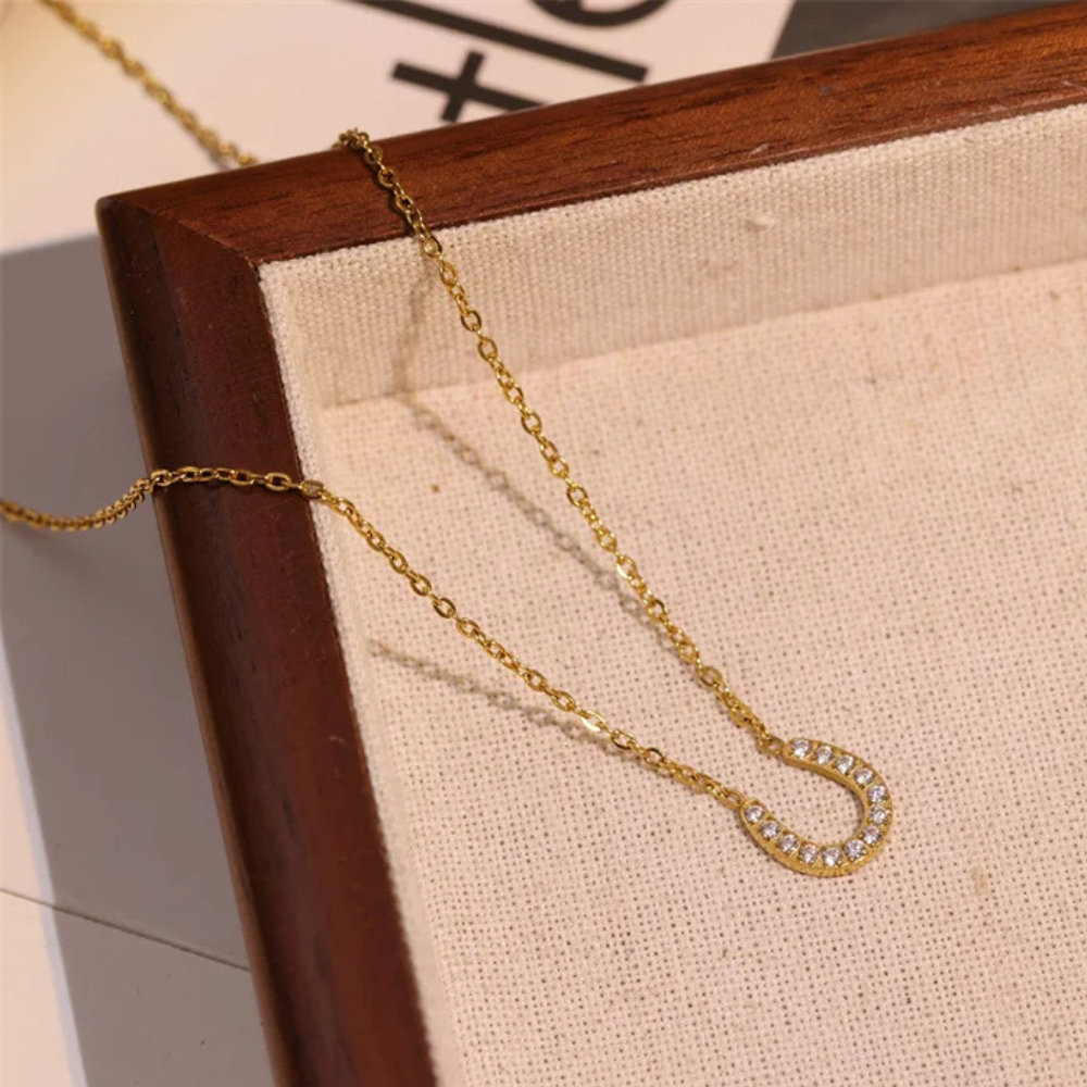 Collier Fer à Cheval Fille acier inox