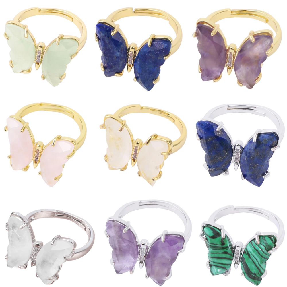 Bague Papillon Pierre Couleurs femme