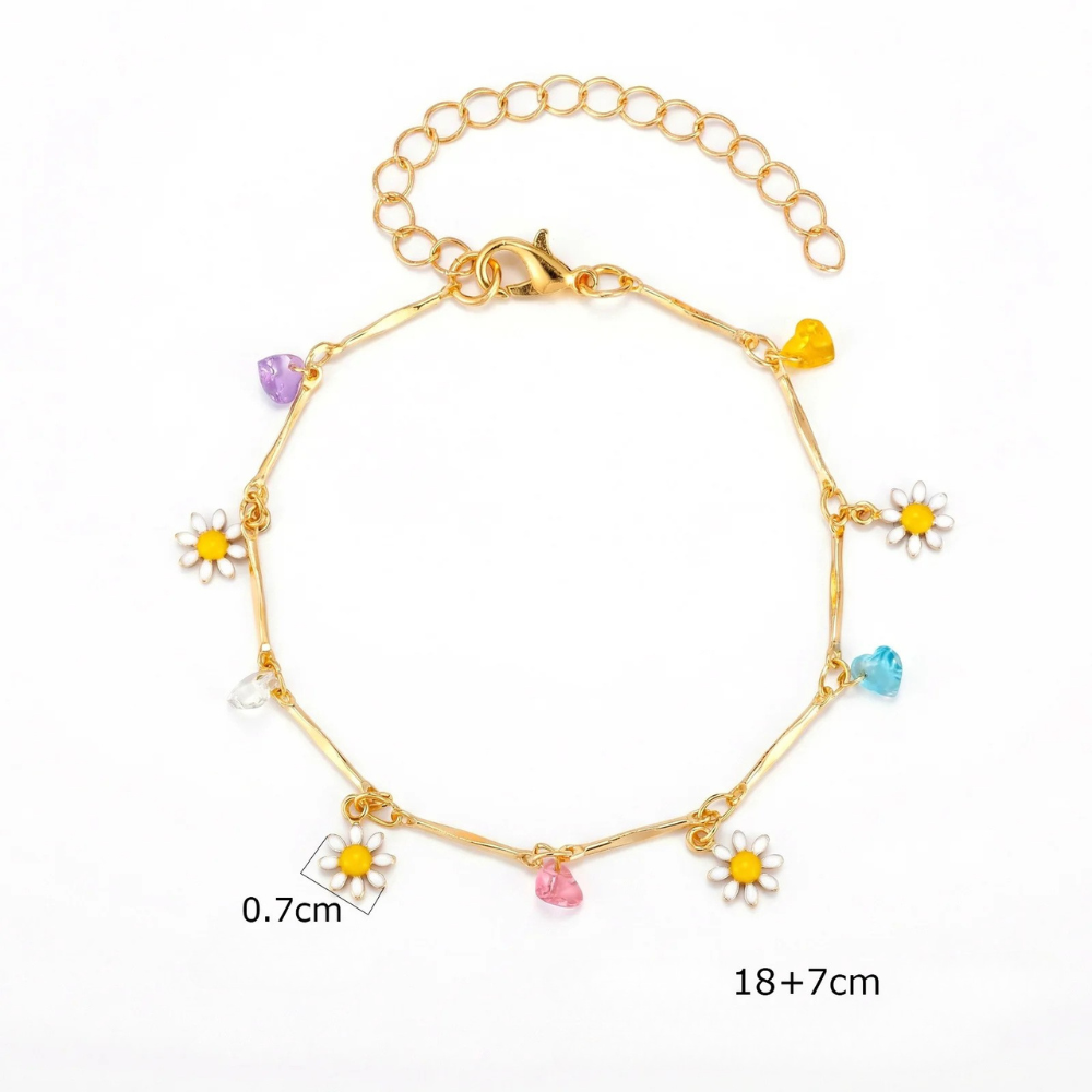 Bracelet Fleur pierre et fleur