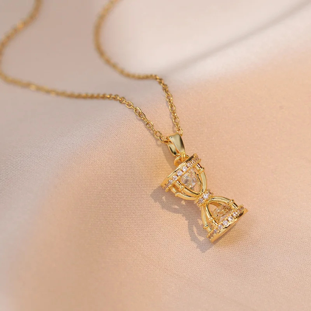 Collier Sablier Strass