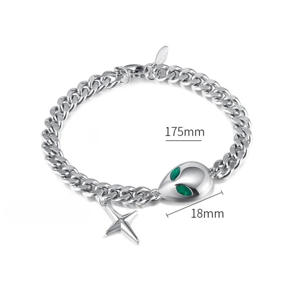 Bracelet Alien Homme acier inox