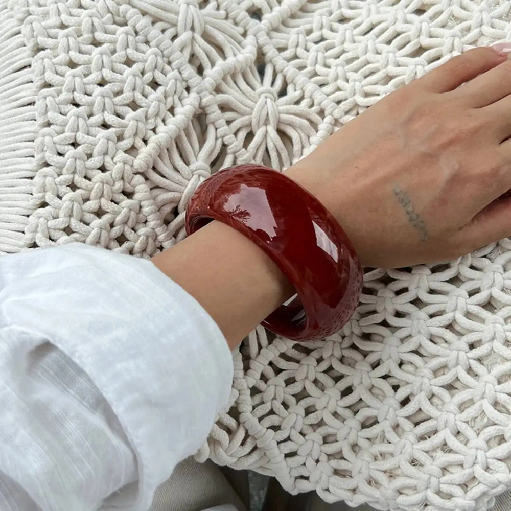 jonc résine rouge