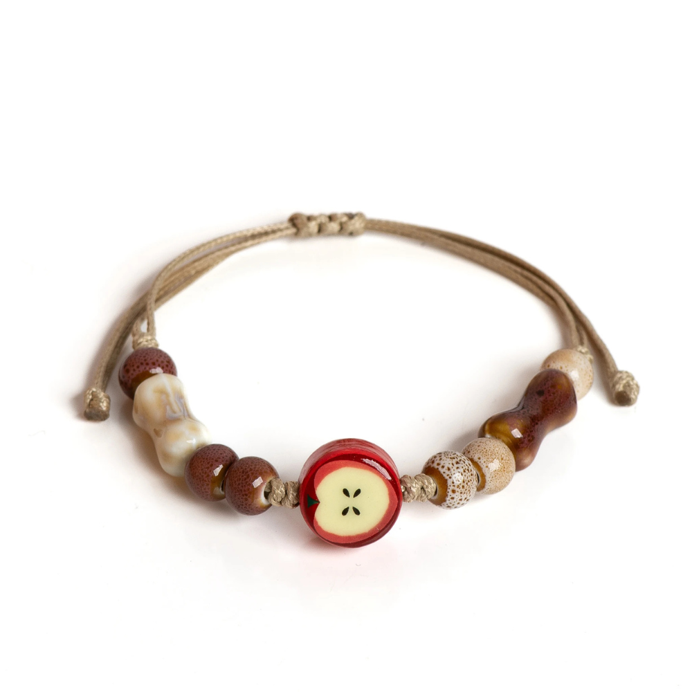 Bracelet Cordon Pomme breloque