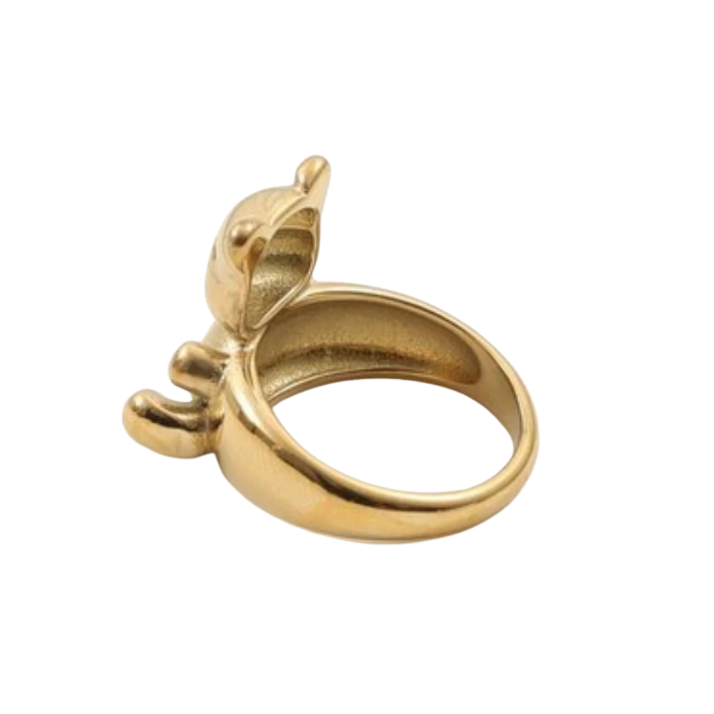 Bague Ourson Doré or femme